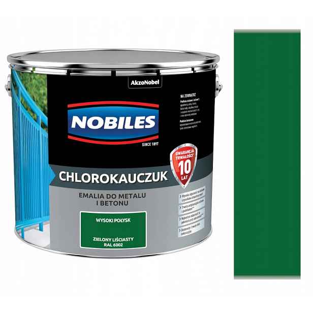 Nobiles Chlorokaučuk Smalt 10L Zelený Listový Ral 6002