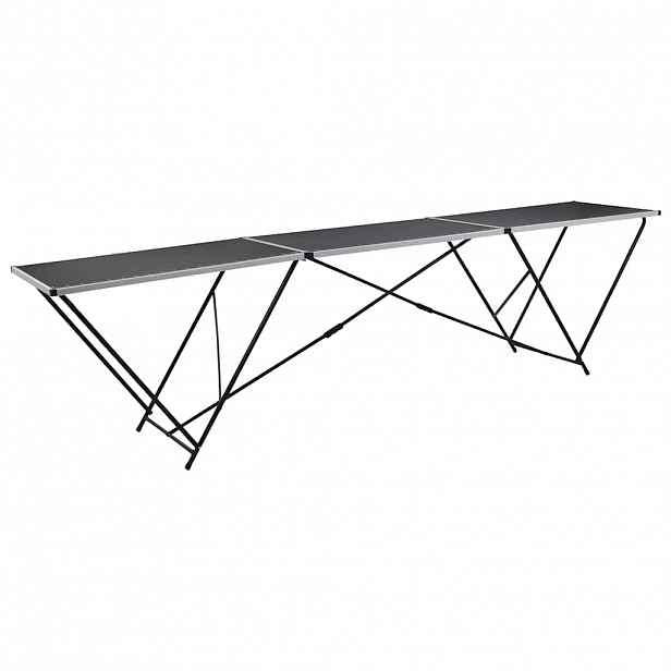 vidaXL Skládací tapetovací stůl MDF a hliník 300 x 60 x 78 cm