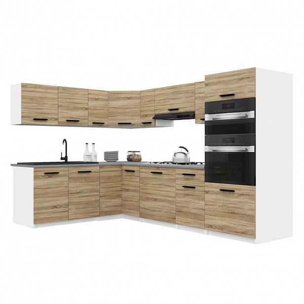 B BELINI GROUP KUCHYŇSKÁ LINKA Italia 8 420 cm , s pracovními deskami, Dub Sonoma