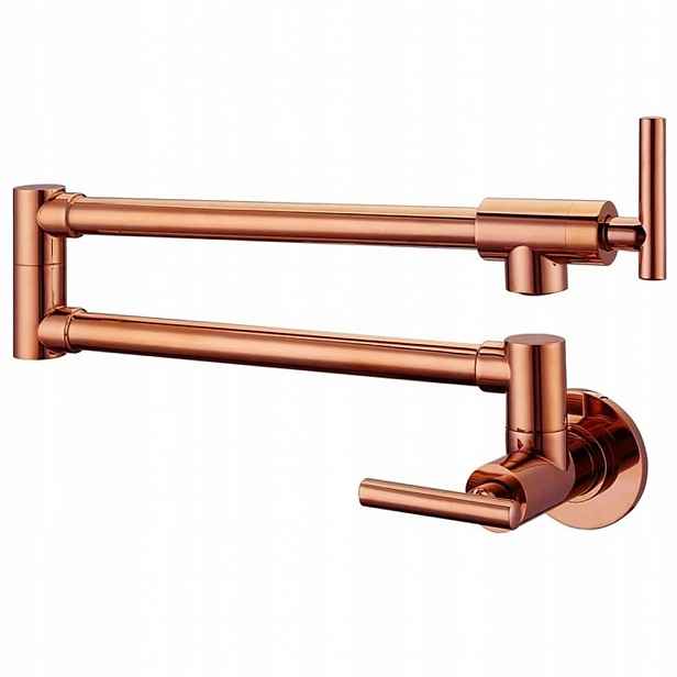 Kuchyňská nástěnná skládací baterie Měděná nad desku Pot Filler Chde