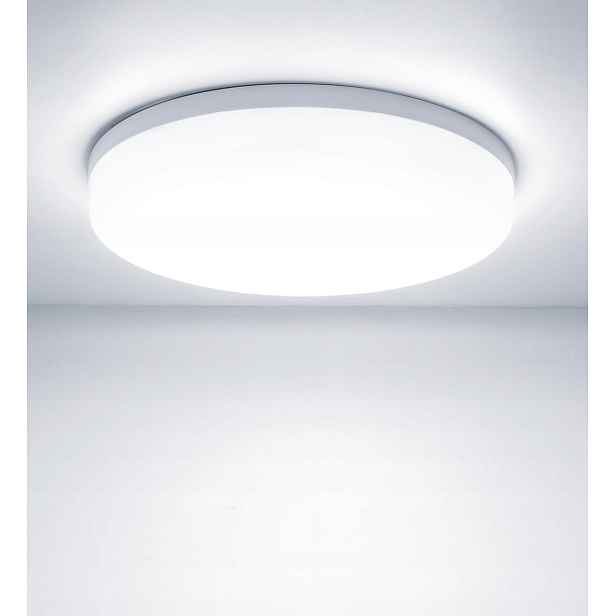 Led Stropní Koupelnová Lampa Stropní Svítidlo Bílá Kulatý IP54 18W 6500K 28CM