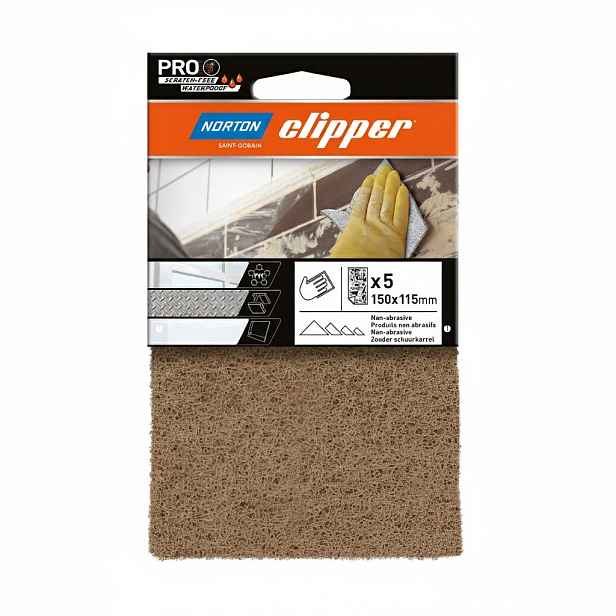 Pad brusný textilní ruční Norton Clipper 150×115 mm střední