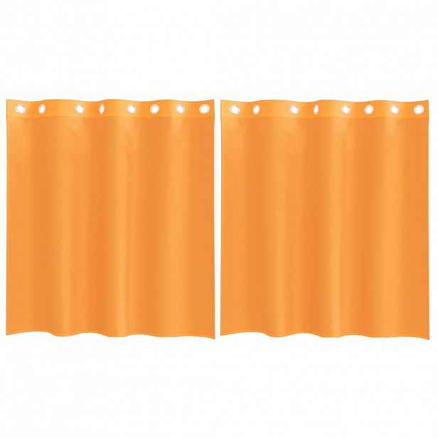 vidaXL Voálové záclony s průchodkami 2 ks Oranžová 140x140 cm