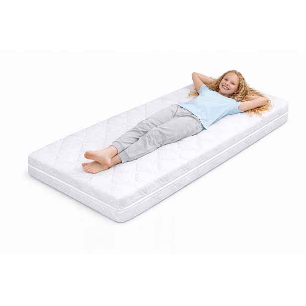 matrace 90 x 200 x 8 pěnový antialergický Atestovaný prošívaný dětský materiál