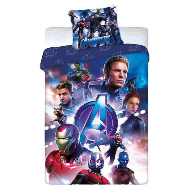 Povlečení Avengers 160x200 70x80 Bavlna Komplet Superhrdinové