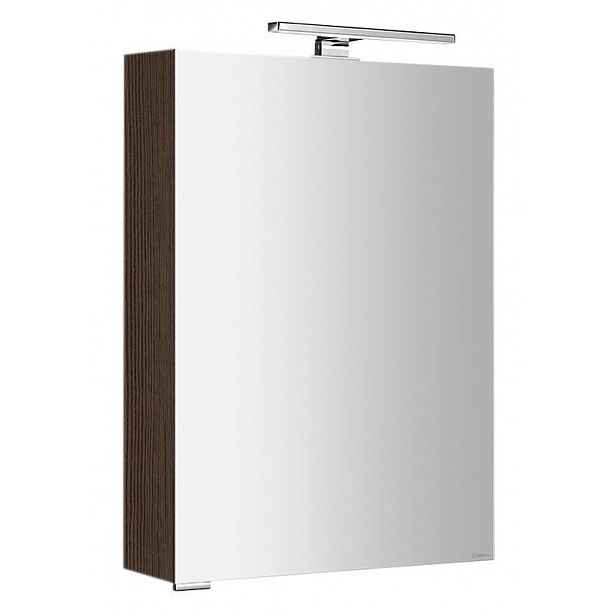 Sapho Mirró - Zrcadlová skříňka s LED osvětlením 50x70x16 cm, P/L, borovice rustik MC050-0016