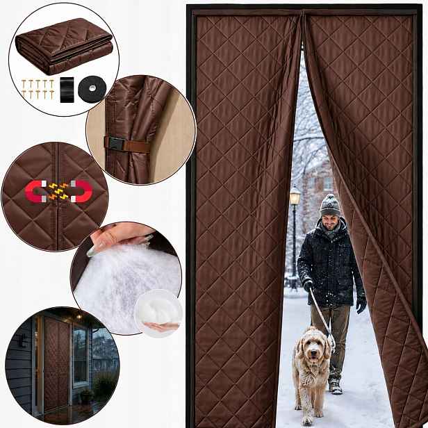 Závěs Na Magnet Pro Dveře 100x220 cm Pevná