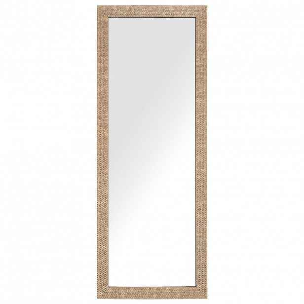 Beliani NÁSTĚNNÉ ZRCADLO mosaz obdélníkové 50/130 cm Ajaccio