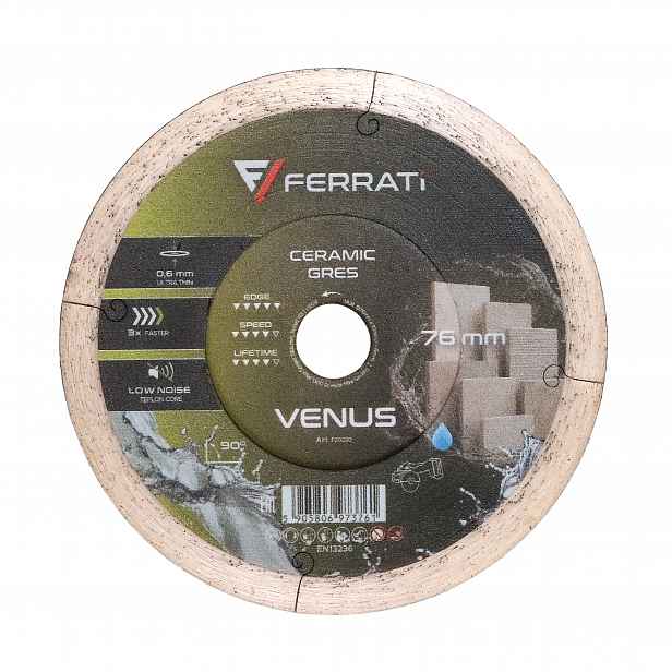 Diamantový kotouč 76 mm 0,6 mm pro keramický gres Venus