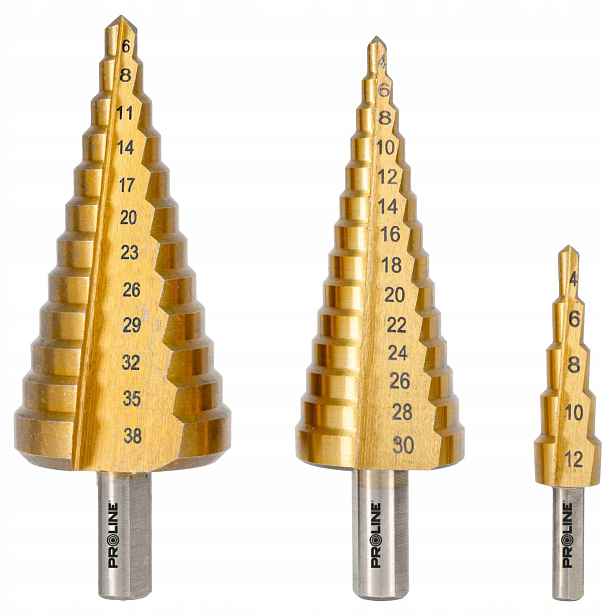 Stupňovité Vrtáky Do Kovu Hss Tin 3KS 4, 4,6 MM Proline