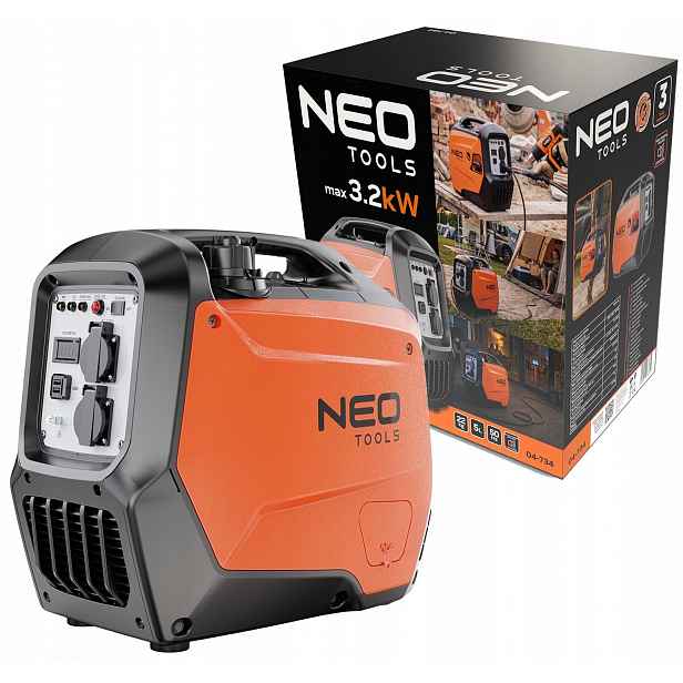 Invertorový generátor 3200 W Neo, nádrž 5 l, 22 kg, 3,0 kW a 3,2 kW