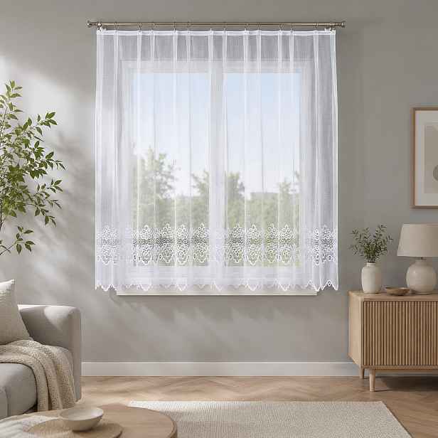 Dekorační krátká záclona na žabky MODESTA LINE 400x160 cm MyBestHome