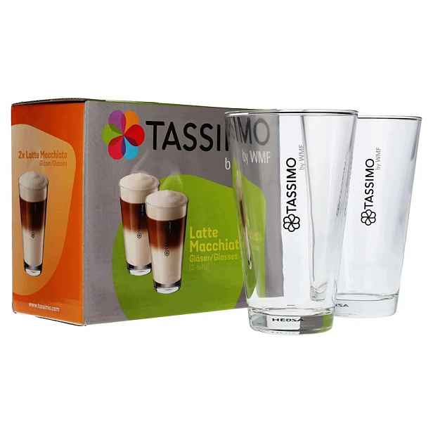 Jacobs Tassimo Sklenice Latte Macchiato Glass Set 320 ml Komplet 2 Kusů