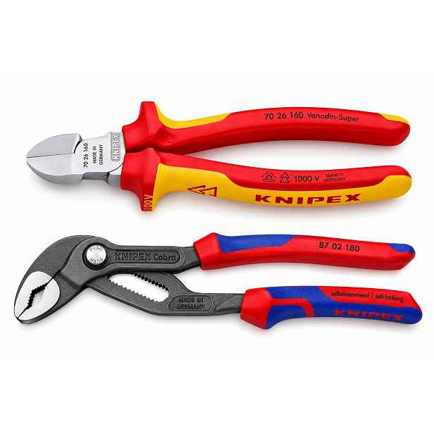 Knipex Pro Box Kleště Na Trubky Cobra 180 Kleště Vde Řezací 160 Sada