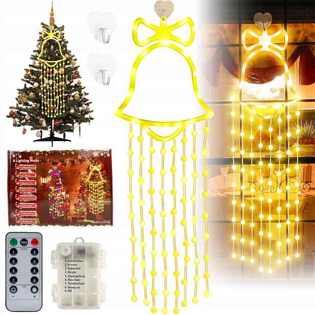 Vánoční Lampy Zvonky 97 Led Venkovní XXL Vánoční Ozdoba Závěsná
