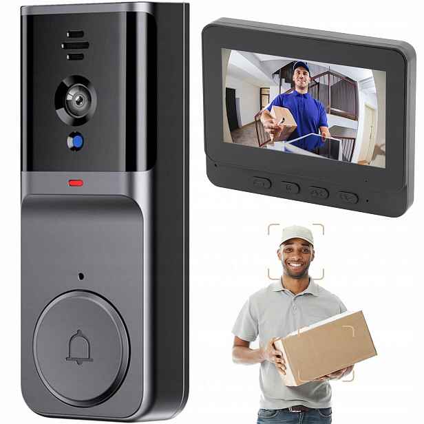 Videotelefon 4.3 Palce S Kamerou Noční Náhled 125° Kancelář Dům Apartmán