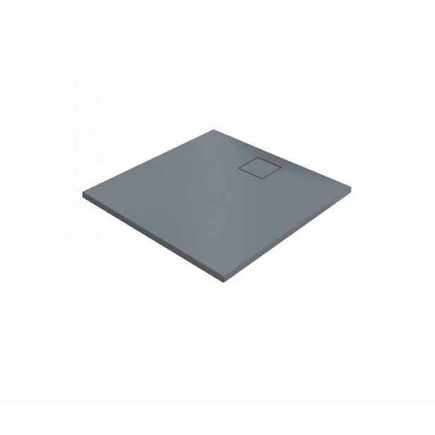 Sprchová vanička čtvercová Huppe EasyFlat 90x90 cm litý mramor šedá matná EF0101.026