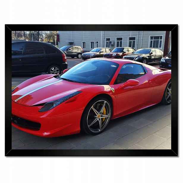 Plakáty v rámu 40x30 Červené Ferrari