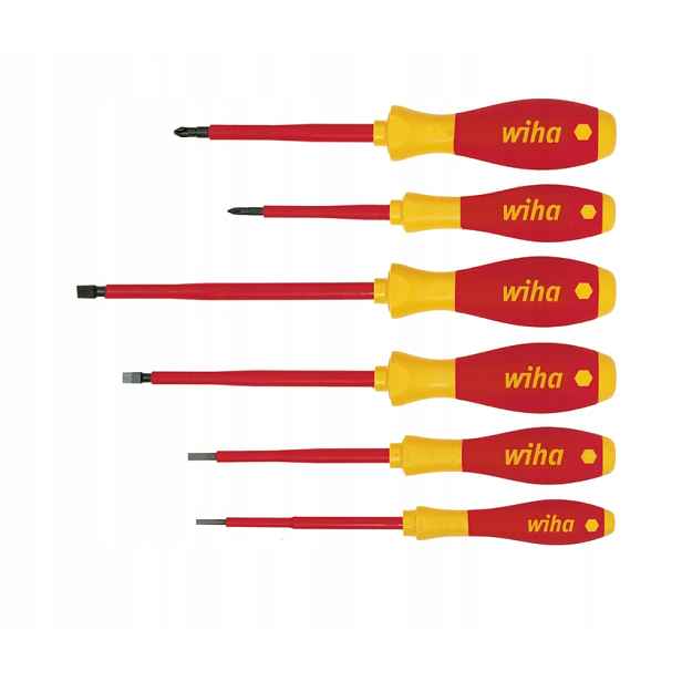 Wiha 00833 Sada Izolovaných Šroubováků Softfinish Electric 6 Ks