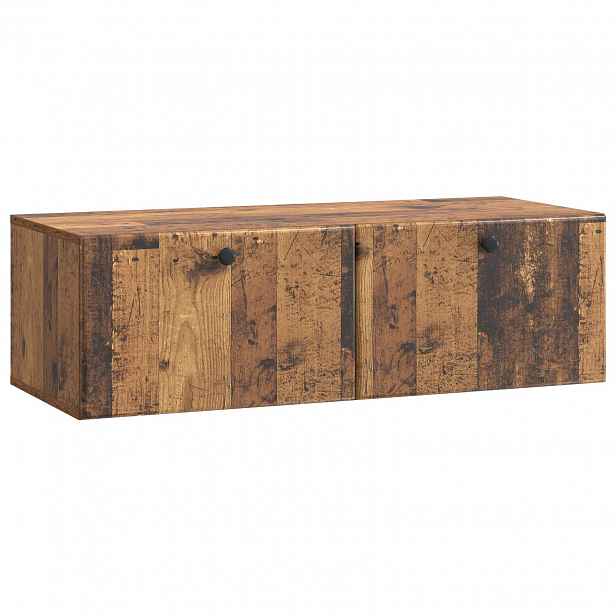 vidaXL Nástěnná TV skříň 98 x 41 x 30 cm Staré dřevo Kompozitní dřevo