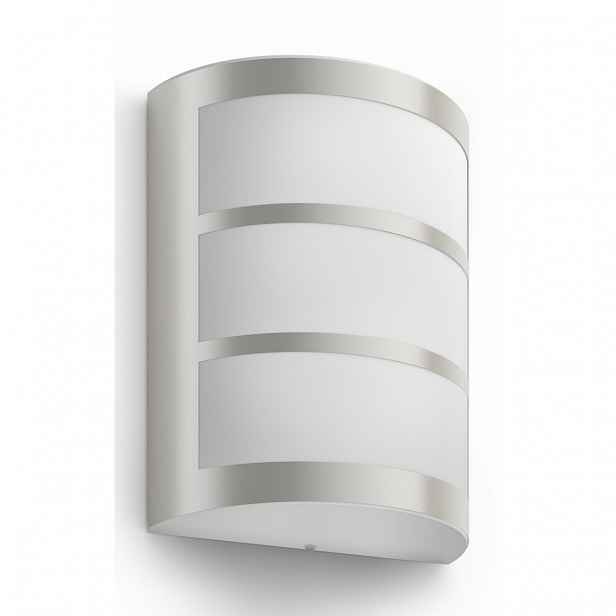 Philips 17323/47/16 Python Venkovní nástěnné LED svítidlo 21 cm, stříbrná