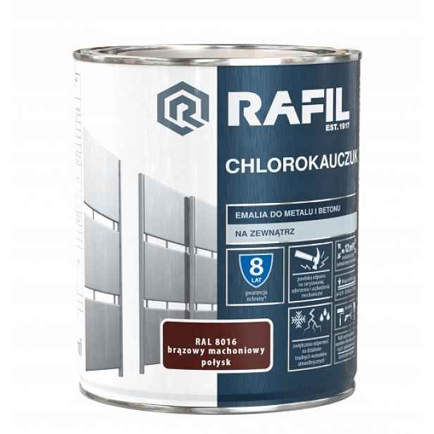 Rafil Chlorkaučukový Smalt 5 L Hnědý Mahagonový Ral 8016 Lesk