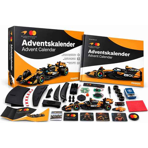Set McLaren F1 Norris Piastri MCL39 Adventní kalendář na rok 2026 1:43