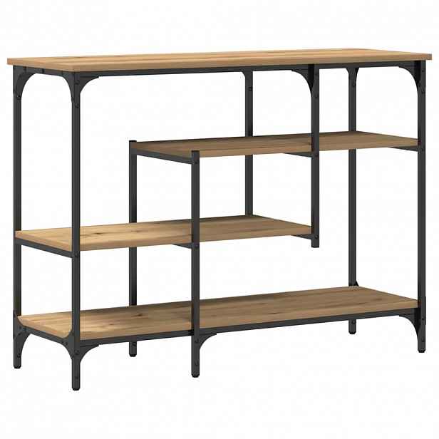 vidaXL Konzolový stolek dub artisan 100 x 35 x 75 cm