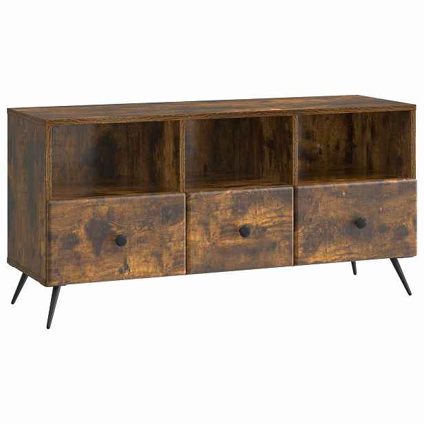 vidaXL Televizní skříň Kouřový dub 102 x 34,5 x 50 cm Kompozitní dřevo