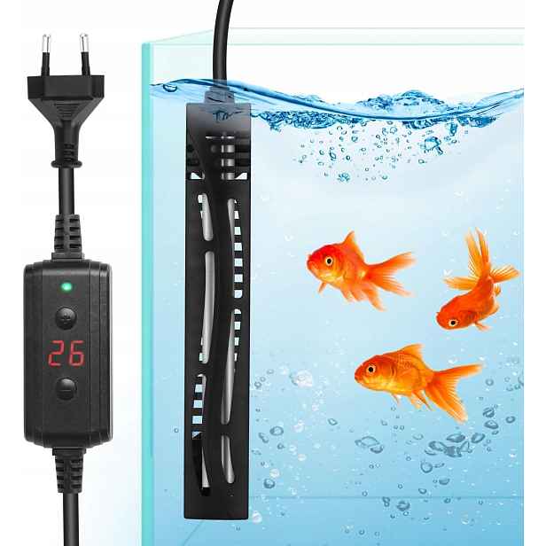 Akvarijní Ohřívač 100 W S Termostatem A Regulací Teploty Pro Akvária