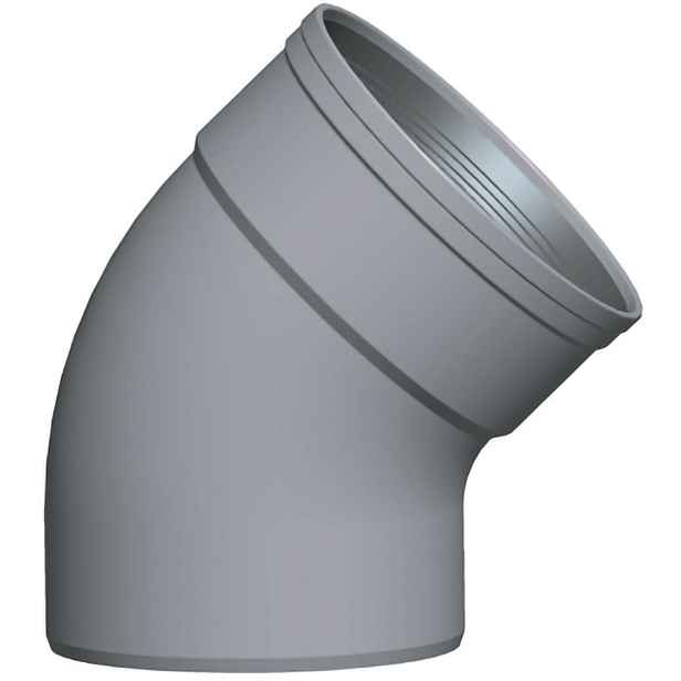 Koleno jednohrdlé DYKA ULTRA 16 KGB DN 315 45 °