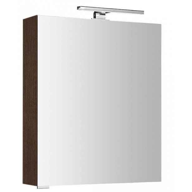 Sapho Mirró - Zrcadlová skříňka s LED osvětlením 60x70x16 cm, P/L, borovice rustik MC060-0016