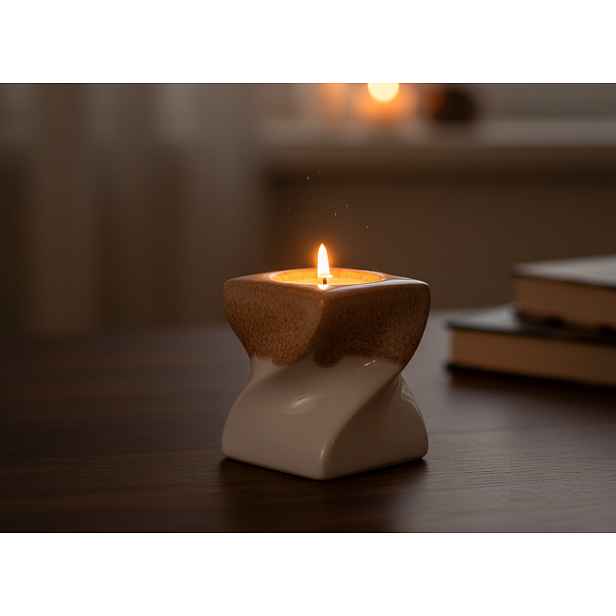 Dekorativní svícen na čajovou svíčku RUBINO 7x7x8 cm Mybesthome