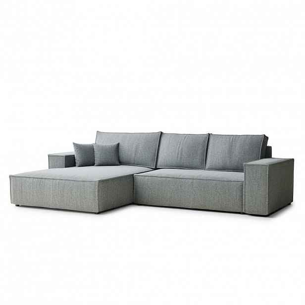 Maison de Reve ROHOVÁ SEDAČKA s funkcí spaní Maze, textil, modrošedý