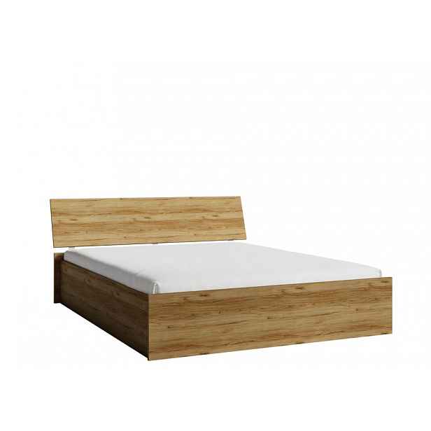 Manželská postel s úložným prostorem 180x200 MAKEL - dub catania