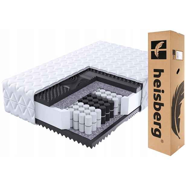 Matrace 80x200 Lux Med zónová Masážní kapsa profilovaná 22 cm Heisberg