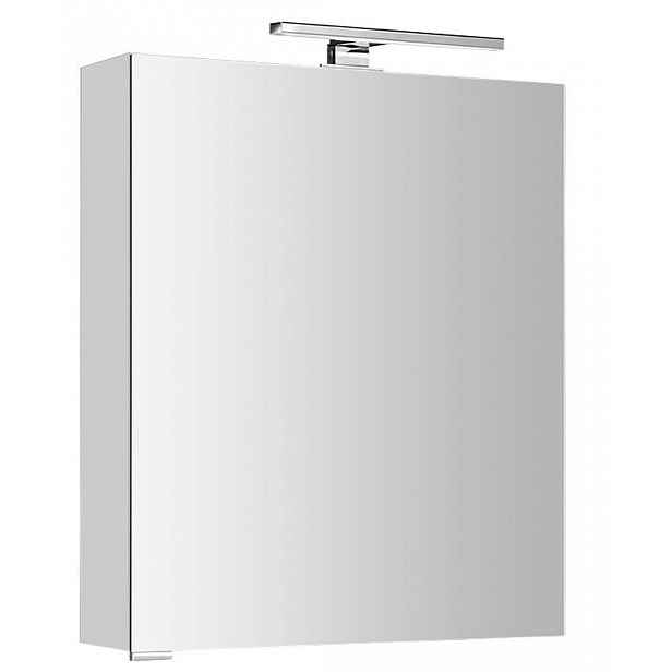 Sapho Mirró - Zrcadlová skříňka s LED osvětlením 60x70x16 cm, P/L, bílá MC060-0030