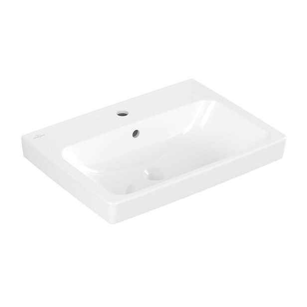 Villeroy & Boch Architectura - Umyvadlo 60x45 cm, s přepadem, s otvorem pro baterii, alpská bílá 4A876G01