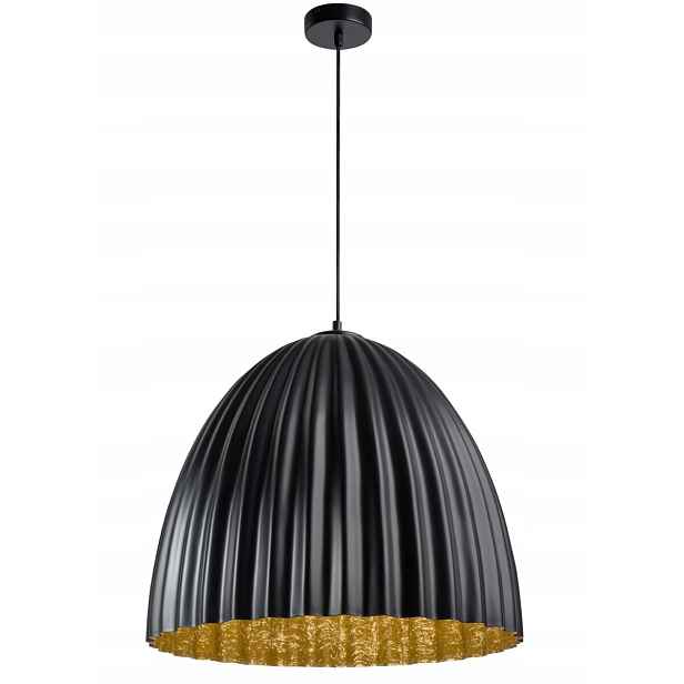 Závěsná lampa Telma černo-zlatá moderní 70 cm 1xE27 Sigma Lighting