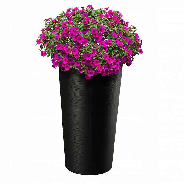 Květináč Květináč 57 cm Obal Na Květináč Vložka Do Květináče Plastová Černá