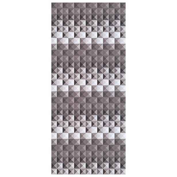 Fototapeta Šedé trojúhelníky Geometrický vzor Abstrakce 91x211 lepidlo