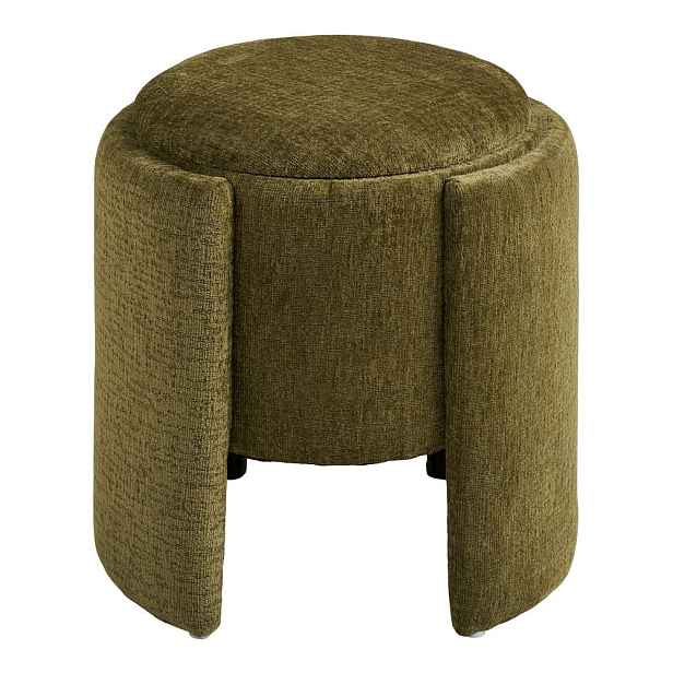 Khaki žinylkový taburet Walsdorf – House Nordic