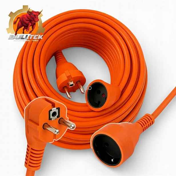 Prodlužovací Kabel 50 m 3x2,5 mm² silný kabel BullTek oranžový