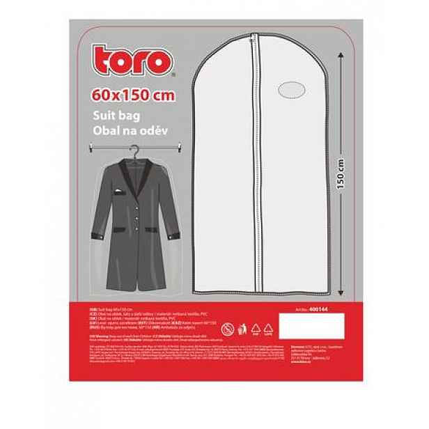 TORO Obal na oblek 150x60cm netkaná textilie