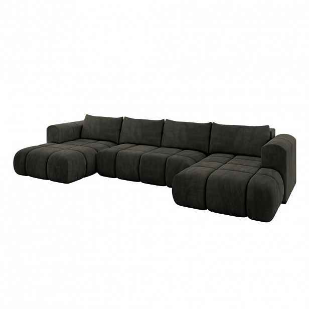 ALTDECOR SEDACÍ SOUPRAVA CLOUD-U 405x185x90 černá velur