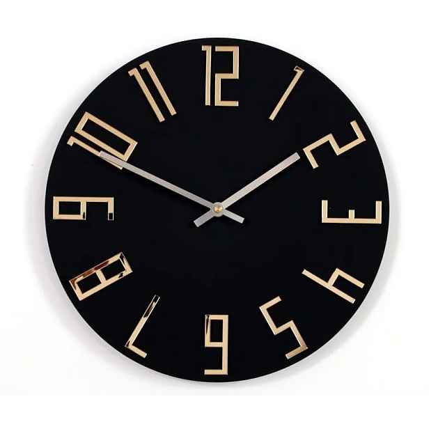 ModernClock Nástěnné hodiny Zega černé