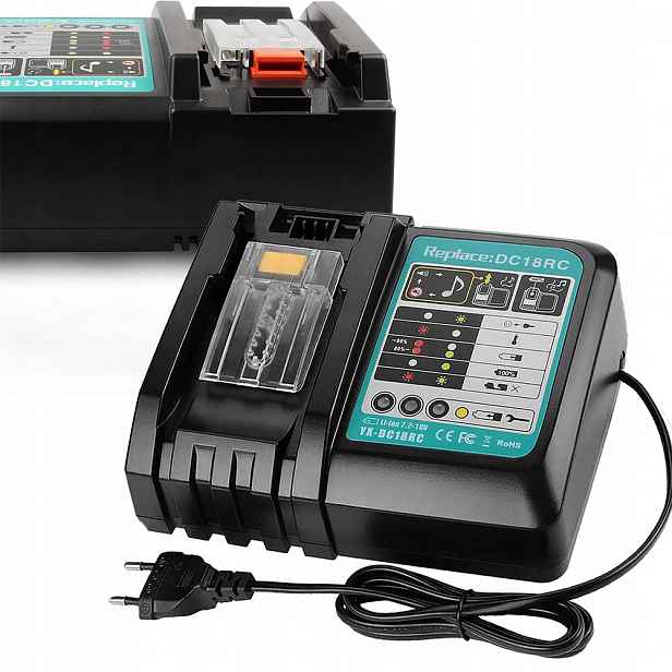 Rychlonabíječka Pro Makita DC18RC 14,4-18V 3A Li-ion S Led Indikátorem Stavu