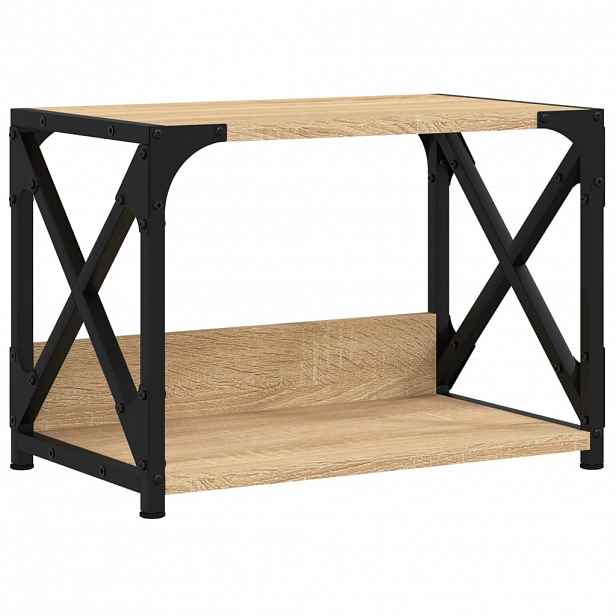 vidaXL Stojan na tiskárnu 2patrový dub sonoma 44x26x31,5 cm kompozit