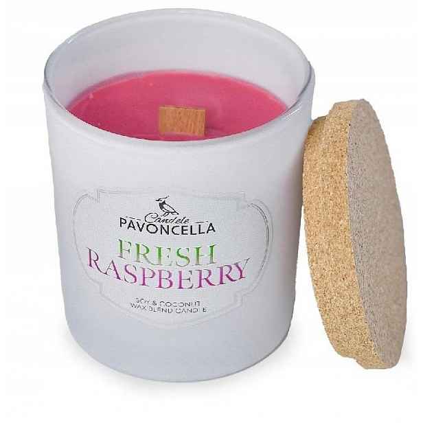 Sójová Svíčka Volně stojící Přírodní Svíčky do Obývacího Pokoje Fresh Raspberry Set