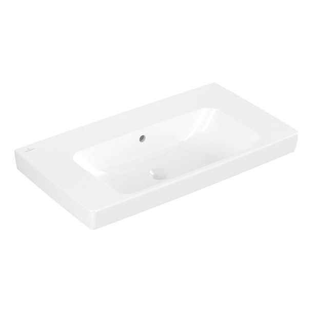 Villeroy & Boch Architectura - Umyvadlo 80x45 cm, s přepadem, bez otvoru pro baterii, alpská bílá 4A878201